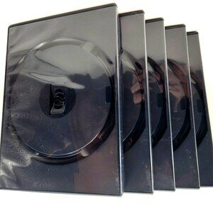 5x Sony Playstation 2 Replacement Game Cases for PS2 Games - Black - Brand New